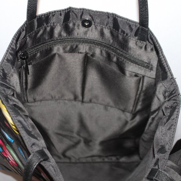 Brighton Take A Beau Big Bow Black Tote Shoulder Bag Purse - Picture 6 of 12